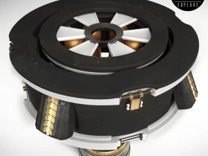 engine space rocket 3D Model