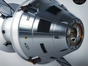 spacecraft ship rocket 3D Model