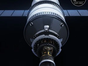 spacecraft ship rocket 3D Model
