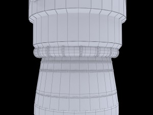 rocket space small engine low poly 3D 모델