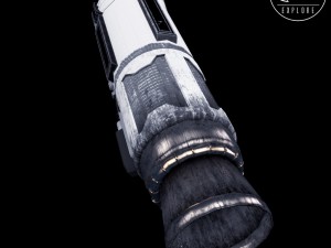 rocket space small engine low poly 3D 모델