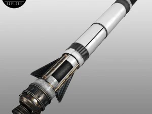 space sci-fi rocket ship small 3D Model