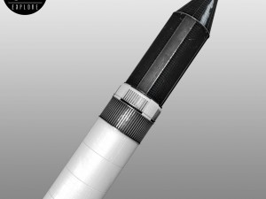space sci-fi rocket ship small 3D Model
