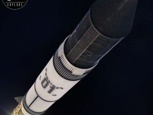 space sci-fi rocket ship small 3D Model