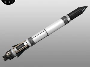 space sci-fi rocket ship small 3D Model