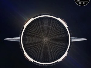 space sci-fi rocket ship small 3D Model