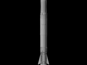 space sci-fi rocket ship small 3D Model