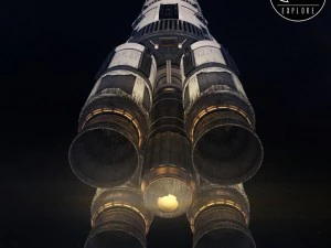 Nave spaziale di fantascienza Modello 3D