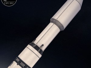 Space sci-fi rocket ship 3D Model
