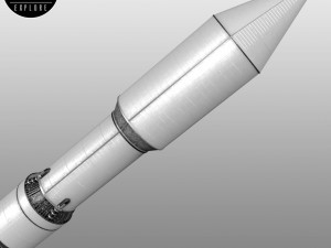 Space sci-fi rocket ship 3D Model