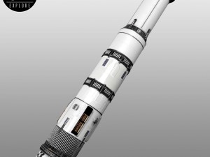 Space sci-fi rocket ship 3D Model