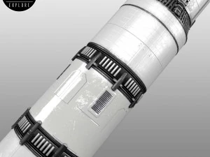 Nave spaziale di fantascienza Modello 3D