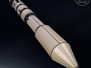 Space sci-fi rocket ship 3D Model