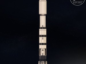 Space sci-fi rocket ship 3D Model