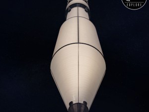 Space sci-fi rocket ship 3D Model