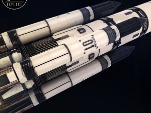 Space sci-fi ship rocket high detail Modello 3D