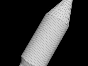 Space sci-fi ship rocket high detail Modello 3D