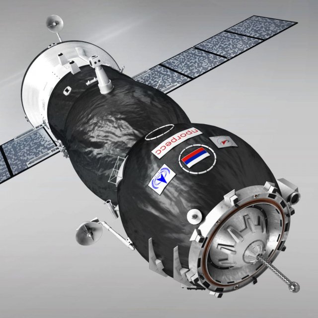 spaceship progress soyuz high detail 3D Model .c4d .max .obj .3ds .fbx .stl .blend 
