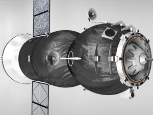 spaceship progress soyuz high detail 3D Model