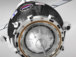 spaceship progress soyuz high detail 3D Model