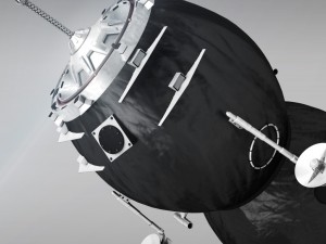 spaceship progress soyuz high detail 3D Model