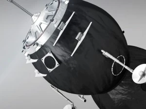 spaceship progress soyuz high detail 3D Model