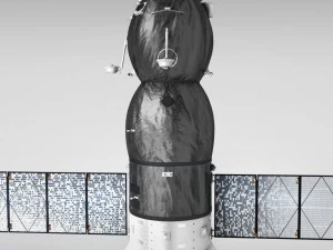 spaceship progress soyuz high detail 3D Model