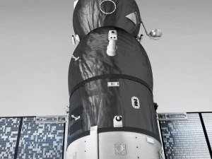 spaceship progress soyuz high detail 3D Model