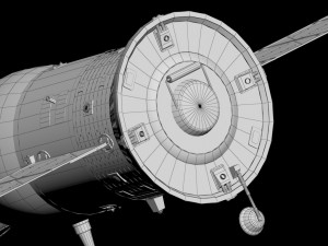 spaceship progress soyuz high detail 3D Model