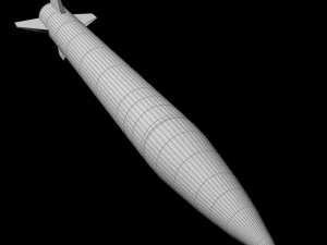 patriot missile mim-104 high detail 3D Model
