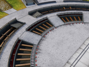 rocket space launch complex low 3D मॉडल