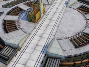 rocket space launch complex low 3D मॉडल