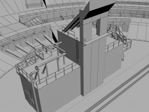 rocket space launch complex low 3D मॉडल