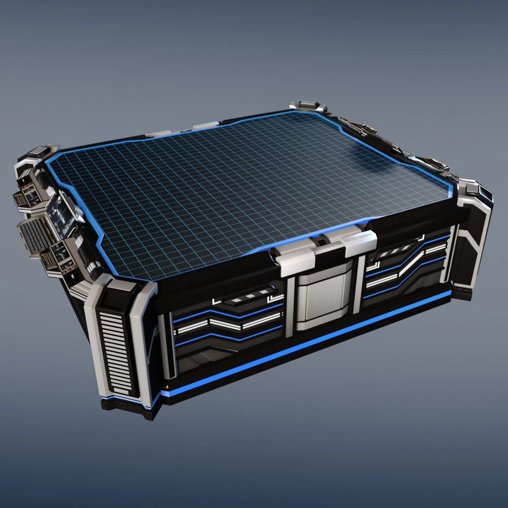 sci-fi space hologram table 3D Model .c4d .max .obj .3ds .fbx .stl .blend 