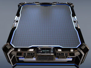 sci-fi space hologram table 3D Model