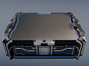 sci-fi space hologram table Modelo 3D