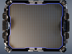 sci-fi space hologram table Modelo 3D
