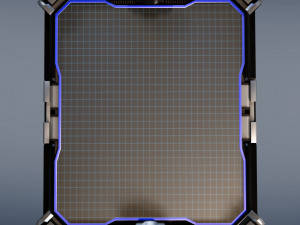 sci-fi space hologram table Modelo 3D