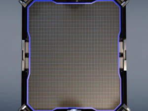 sci-fi space hologram table 3D Model