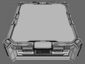 sci-fi space hologram table 3D Model