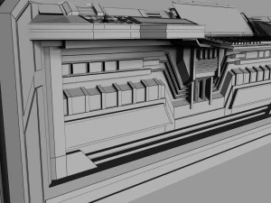 sci-fi space hologram table 3D Model