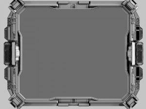 sci-fi space hologram table 3D Model