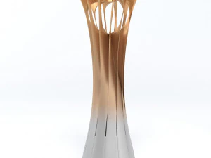 troph&eacute;e de la coupe du championnat du monde de volley-ball low poly Modèle 3D