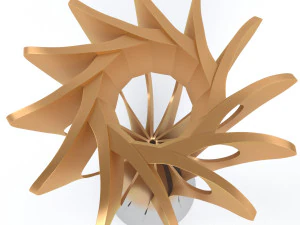 troph&eacute;e de la coupe du championnat du monde de volley-ball low poly Modèle 3D