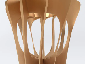 troph&eacute;e de la coupe du championnat du monde de volley-ball low poly Modèle 3D