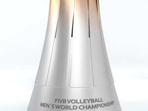 volleyball world championship cup trophy low poly 3D Модель