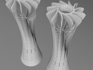 volleyball world championship cup trophy low poly 3D Модель