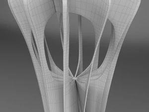 troph&eacute;e de la coupe du championnat du monde de volley-ball low poly Modèle 3D