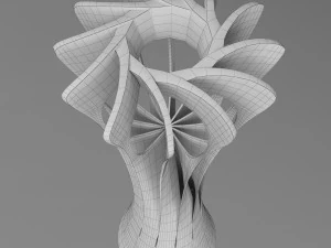 troph&eacute;e de la coupe du championnat du monde de volley-ball low poly Modèle 3D