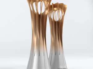 troph&eacute;e de la coupe du championnat du monde de volley-ball low poly Modèle 3D